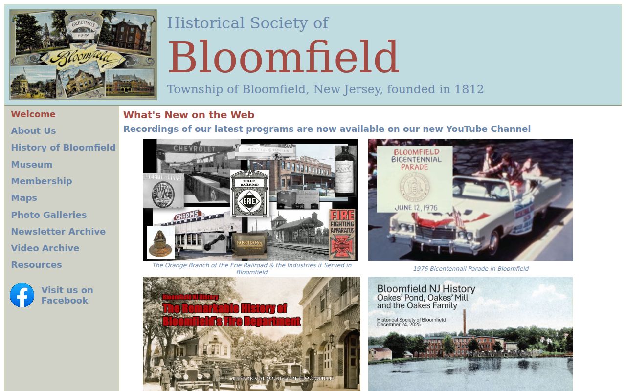 Bloomfield city directory research at the Historical Society of Bloomfield